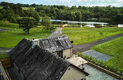 Outside View of Cow Shed